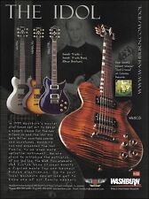 Guitarra Allman Brothers Derek Trucks 2002 Washburn Idol Series WI68CG impresión publicitaria segunda mano  Embacar hacia Argentina