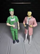 Vintage Lakeshore Learning Community Block Play People Figures 2 Doctor Nurse DR for sale  Shipping to South Africa