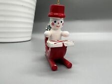 Vintage wooden snowman for sale  STONE