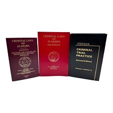 Lote de livros didáticos Criminal Laws Of Alabama 1996 2008 prática de julgamento criminal comprar usado  Enviando para Brazil