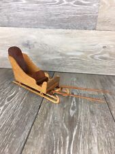 Christmas Sleigh Wood Handmade Folk Art Vintage for sale  Shipping to South Africa