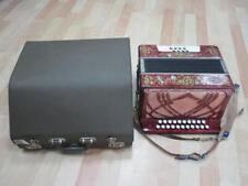 Steirische Harmonika, Knopfharmonika, Strass-Verzierung, ~33cm H + Koffer 1G6280 comprar usado  Enviando para Brazil