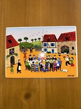 Usado, Villeroy & Boch Vintage Vilbo Card Village Festival por el artista folclórico Gerard Laplau segunda mano  Embacar hacia Argentina
