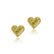 Brincos de coração infantis de ouro 14k com corte de diamante comprar usado  Enviando para Brazil