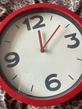 Red wall clock for sale  STOKE-ON-TRENT