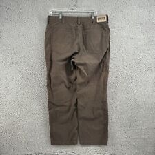 Duluth Flex Fire Hose Carpenter Pants Mens 36x32 Brown Canvas Trading Co Work for sale  Shipping to South Africa