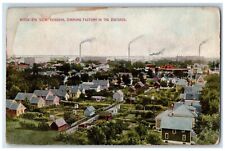 1921 Birds Eye View Kenosha Simmons Colchón a distancia de fábrica Wisconsin Postal segunda mano  Embacar hacia Argentina