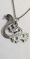 Kalevara Koru Designer Jewelry Finland 925 He Silver Chain with Pendant, Pigeon  for sale  Shipping to South Africa