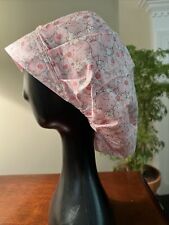 Piggies (pink) Women's Bouffant Surgical Scrub Hat/Cap Handmade for sale  Shipping to South Africa