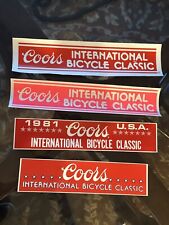 Lote 4 adesivos de para-choque clássicos vintage anos 80 Coors International Bicycle, usado comprar usado  Enviando para Brazil