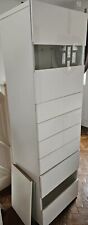 tall white gloss cabinet for sale  WISBECH