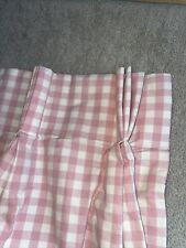 pink gingham curtains for sale  LONDON