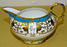 NORITAKE  MILK JUG  GOLD BLUE PINK ROSES ART DECO  TEA SET DINNER SERVICE for sale  Shipping to South Africa