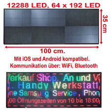 LED WIFI 100x35cm Laufschrift Reklame Lauftext Werbetafel Schild RGB comprar usado  Enviando para Brazil