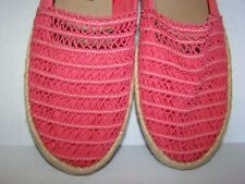 ¡NUEVO! Zapatos planos London Fog Lalena para mujer 8W rosa coral tejido sin cordones comf $32 segunda mano  Embacar hacia Argentina