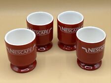 Vintage Retro Red Nescafe Egg Cups Set Of 4 Super Rare Mint for sale  Shipping to South Africa