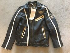 distressed leather motorcycle jacket for sale  BOURNEMOUTH