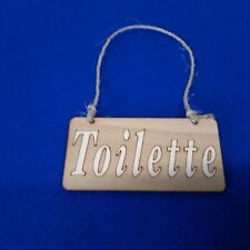 Toilette holzschild 12cmx6cm gebraucht kaufen  Zülpich