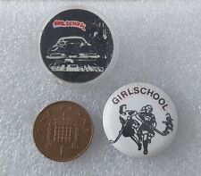 Girlschool vintage badges for sale  TONBRIDGE