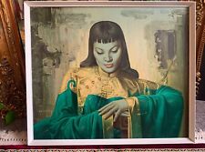 RARE Original Vintage 1950s ‘Lady of the Orient’ Tretchikoff Framed Print for sale  Shipping to South Africa