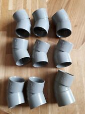 9 x Unused and New TERRAIN 32mm 135° MuPVC Solvent Weld Elbow Grey, used for sale  HORNCHURCH