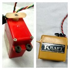 NOT TESTED: Mix LOT of Three Vintage 1970's era KRAFT/Logictrol RC 4-pin Servos for sale  Shipping to South Africa