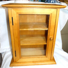 cabinet wood glass curio for sale  North Fort Myers