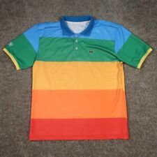 Camisa polo masculina Lacoste Sport Polaroid G ou XL multicolorida colorblock desempenho comprar usado  Enviando para Brazil