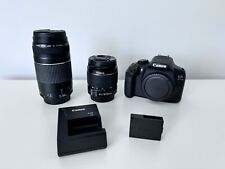 Câmera Digital SLR Canon EOS Rebel T6 18.0MP Pacote 18-55mm 75-300mm 256GB comprar usado  Enviando para Brazil