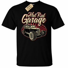 Garage Hotrod Da Uomo T-shirt USA classico Hot Rod Auto Vintage Racer usato  Spedire a Italy