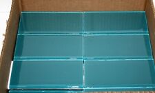 Azulejo do metrô cozinha banheiro vidro azul turquesa 6" x 3" Backsplash lote de 31 comprar usado  Enviando para Brazil