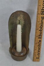 antique candle lamp holder sit carry hang tin iron 7 green paint 1800 original  for sale  Shipping to South Africa