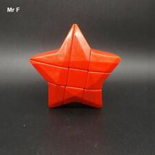 Cubo mágico 3x3x3 vermelho, bonito cubo de quebra-cabeça estrela jogos treinamento cerebral especial, usado comprar usado  Enviando para Brazil