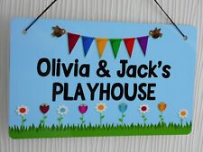 Personalised playhouse plaque for sale  TREORCHY
