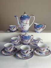 Occasion, Service à thé, café ancien en porcelaine de Chinoise, collection violette d'occasion  Quimper