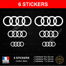Stickers audi rings d'occasion  Nantes-