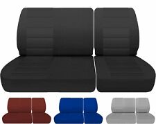 Usado, Car Seat Covers cabe 88-91 Chevy C/K 1500 Pickup 40/60 banco da frente, sem apoios de cabeça comprar usado  Enviando para Brazil