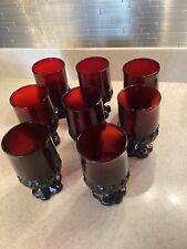 ruby red water goblets for sale  Redlands