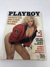 Revista Playboy con pliegue central agosto 1990 portada de Erika Eleniak segunda mano  Embacar hacia Argentina