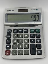 Calculadora de escritorio Casio DF-120TV cálculos de impuestos y tipo de cambio potencia bidireccional, usado segunda mano  Embacar hacia Argentina