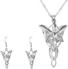 Lord of the Rings Arwen Evenstar LOTR Fairy Princess Necklace &Earrings Set Gift for sale  Shipping to South Africa