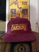 Chapéu Snapback Iniciante de Veludo Anos 90 Vintage NBA 🏀 L.A Los Angeles Lakers comprar usado  Enviando para Brazil