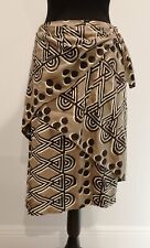 Used, Anthropologie Maeve size 6 skirt brown African print tiered skirt for sale  Shipping to South Africa