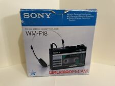 Vintage Sony WM-F18 Walkman Cassette Player AM/FM -Tested Works Excellent Condit, used for sale  Shipping to South Africa