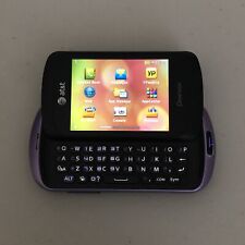 Pantech Swift P6020 Purple Lavender Slide Slider Cell Phone AT&T Tested for sale  Shipping to South Africa