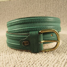 Leather belt green for sale  NELSON