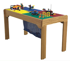 Mesa de madera Fun Builder - compatible con bloque de marca LEGO® 32"x16"" HECHA EN EE. UU. - NUEVA segunda mano  Embacar hacia Argentina