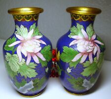 Cloisonne chrysanthemum vases for sale  Denton