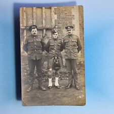 Cartão postal militar da 1ª Guerra Mundial C1916 estúdio fotográfico real tenda retrato regimento de Devonshire comprar usado  Enviando para Brazil