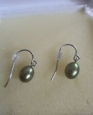 HONORA QVC Iridescent  apple SIGNED CULTURED PEARL STERLING SILVER  EARRINGS for sale  BARNSLEY
